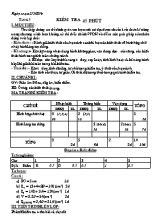 Giáo án Hình học 8 - Tiết 63 Kiểm tra 45 phút - Năm học 2015-2016